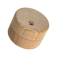 Boîte de souvenir en bois élégante de-motif d'empreinte de patte