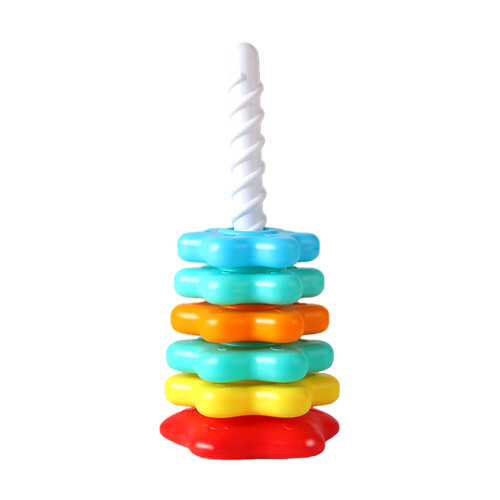 Educational Rotating Stacking Puzzle Plastic Toy-Sixth floor