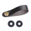 Bouton de support de sangle de guitare, ceinture réglable-Noir 1