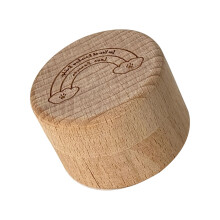 Houten melktand souvenirdoos met acryl-regenboogbrugpatroon