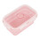 Faltbare Lunchbox, Rosa, 500 ml Fassungsvermögen 1
