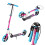 White-Pink Kids Scooter, Adjustable Height 2