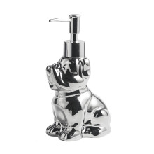 Practical Dog Shape Press Pump Liquid Container Lotion-Silver