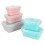 Faltbare Lunchbox, Rosa, 500 ml Fassungsvermögen 3
