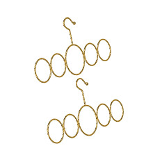 Portable Scarf And Tie Holder For Wall Or Door Sturdy-Champagne