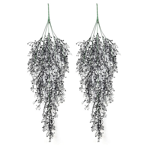 Beautiful Artificial Plastic Willow Vine-black and white