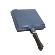Efficient Steak Cooking Pan With Scratch Resistant Coating-Blue