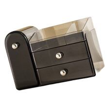 Makeup Organizers for Vanity with Brush Holder,Countertop-Black