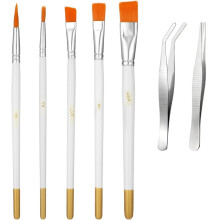 6Pcs Multipurpose Artist Brushes Food Safe Cake Baking