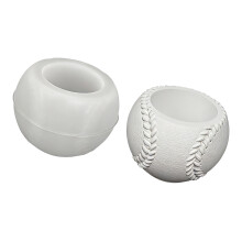 Moules de tasse de bougie en Silicone en forme de Baseball,-B