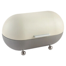 Conteneur de stockage de pain durable avec pieds-Blanc Gris