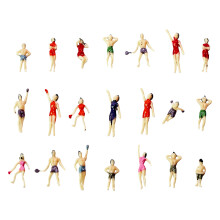 Figurines de natation pour personnes miniatures, 25 pièces,-D