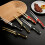 Stainless Steels Cooking Tongs With-Red handle true colo 6