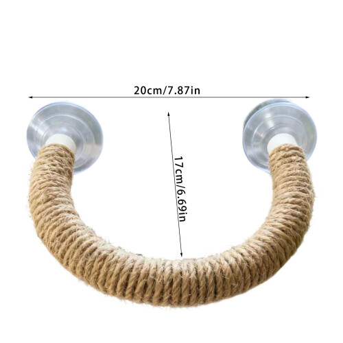 Parrots Grinding Scratchers Perch Suction Cup Bird Stand Cage 2