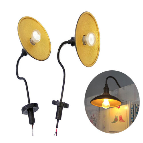 Miniature ABS Wall Light Model Illuminated Tiny Wall Lamp-big 2