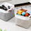 Laundry Basket Hamper,Cloth Storage Bins for Blanket Toy-mise 5