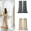 Linen Curtains 2 Panel Set Light Filtering Curtain-Dark Grey A 4