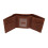 CTM Men's American Bison Leather RFID Trifold Wallet 4