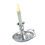 Elegant Antique Candleholder with Handle and LED-warm silver 1