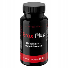 EROX PLUS - KRAFTIGT MIDDEL TIL FORBEDRING AF POTENTIATION, EREKTION OG LIDIBO 30 kapsler.