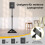 Adjustable Speaker Stands, 97-157cm, 50kg Capacity, Black 5