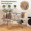 2-Tier Folding Clothes Drying Rack with Adjustable Wings 5