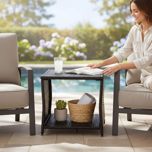 Polyrattan buitentafel - Weerbestendig, duurzaam