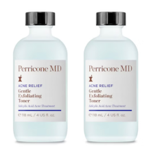 2 X Perricone MD Blemish Relief Gentle Exfoliating Toner 118ml Each