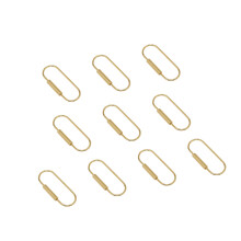 Praktischer ovaler Schlüsselanhänger, goldene-D