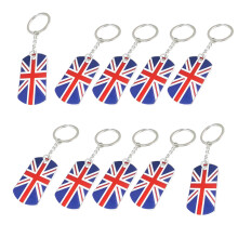 Einzigartige britische Flagge Schlüsselanhänger Metall Auto-10
