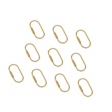 Modischer Schlüsselhalter aus Messing, goldene Schlüsselringe,-B
