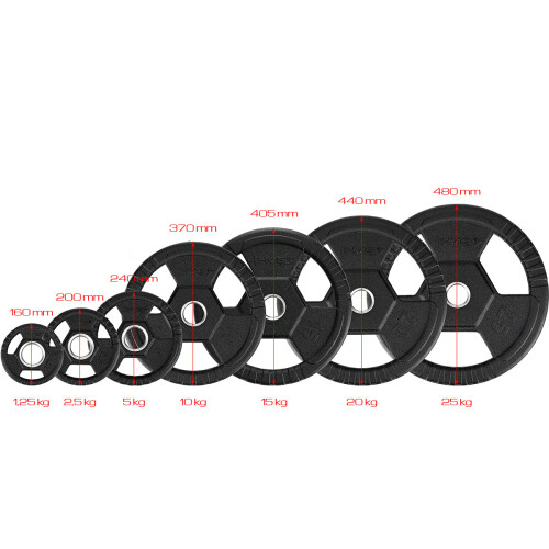 2.5 kg Black Olympic Weight Plate 1