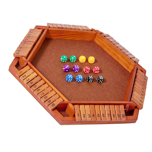 Six Sided Reversible Number Strategy Game-Six sided retro flop