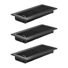 3X Metal 4x10 Foot Ventilation Grilles for HVAC Floor-Black