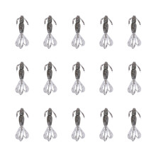 Soft Baits Shrimp Fishing Lures Floating Realistic-Gray 4cm