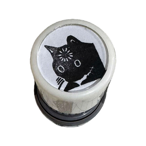Adorable Cats Shape Small Stamp Plastic Texture for Journaling