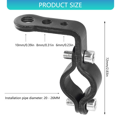 Handlebar Spotlight Extending Bracket Rustproof Long Lasting Use 2