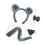 Mouse Costume Accessories Mouse Ears Headband Tail Glasses-SS3 1