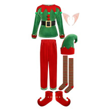 Childrens Christmas Elf Outfit Stretchable Fabric Quick-SS2 120