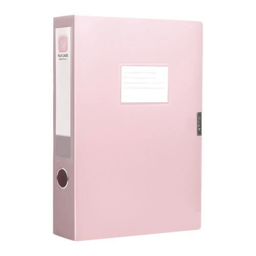Documentorganizer met hoge capaciteit en labelvenster-Roze