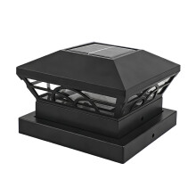 Intelligent Solar Pillar Light for Outdoor-Pattern 1 Pack