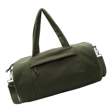 Large Duffle Storage Bag Breathable Corduroy Shoulder Bag-Green