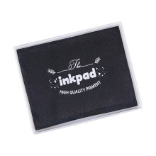 1 Stuk Sneldrogend Waterdicht Stempel Pad Craft Inkt Pad-Zwart