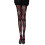 Stretchy Nylon Pantyhose With Argyle Plaids Pattern-red gray 1