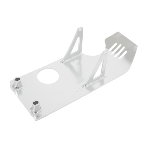 Anodized Aluminum Dirt Bike Engine Guard Salt Sprayed-Silver