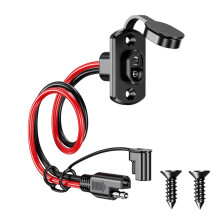 12AWG Male to Female Adapters Cable With Dust Cap-single set