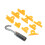 Auto Dents Puller Hook Alloy Steel Body Pulling Pad Angle-Set B 1
