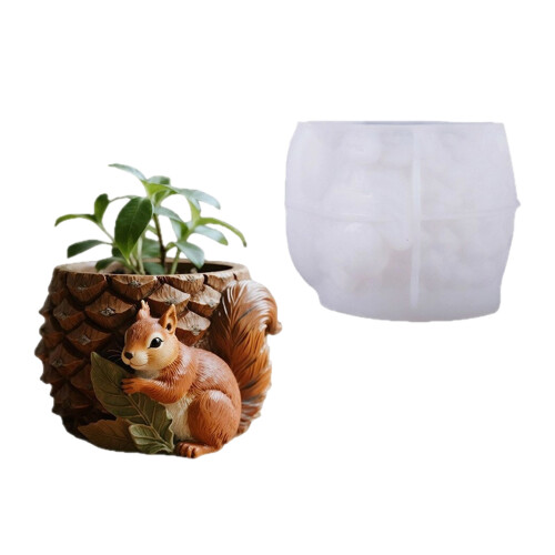 Moule de jardinière d'écureuil réutilisable, moules de-modèle 1