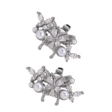 Zirconia Earphone Decor Butterfly Earphone Grip Toolless