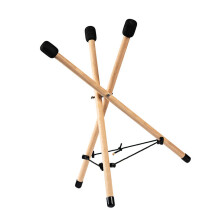Wood Tripod Base For Handpan Drum Compact Storage Bag Simple
